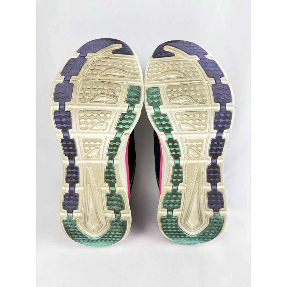 SKECHERS D'LUX WALKER Infinite Motion Mesh Shoes Navy Blue Pink Womens Size US 7 - Picture 16 of 16